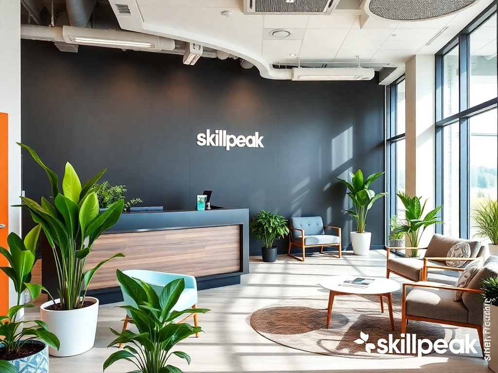 Современный офис SkillPeak с рабочим пространством